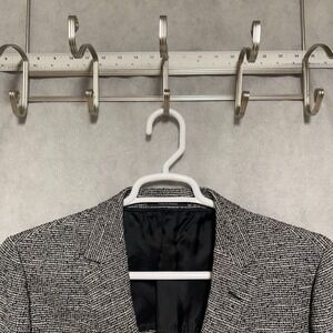 ERMENEGILDO Zegna Blazer Men 40R Gray Unstructured Z Zegna Textured Flannel Luxe